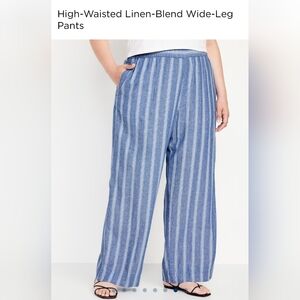Linen blend XXL pants